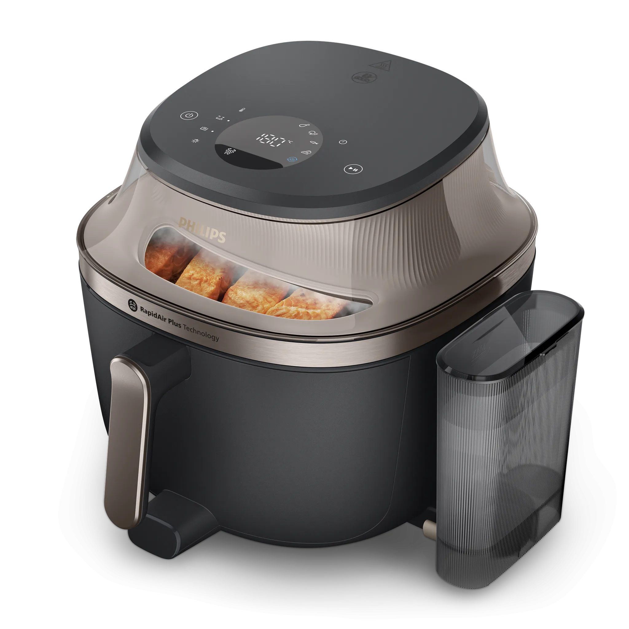 PHILIPS 5000 Series NA547/07 SteamFry+ 7,2 l-es forrólevegős sütő gőzfunkcióval – 2. kép