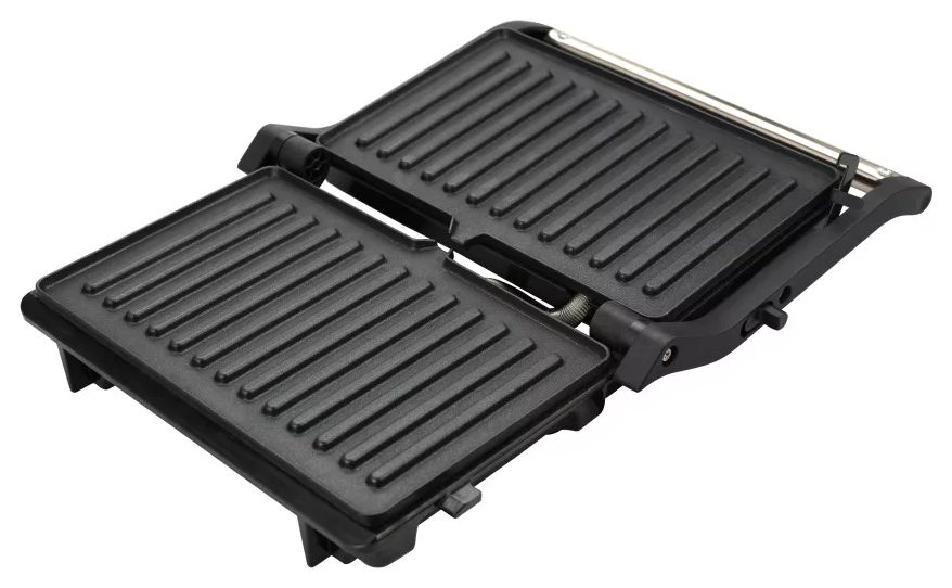 HAUSMEISTER HM 8811B fekete, 180°-ban nyitható panini sütő – 2. kép