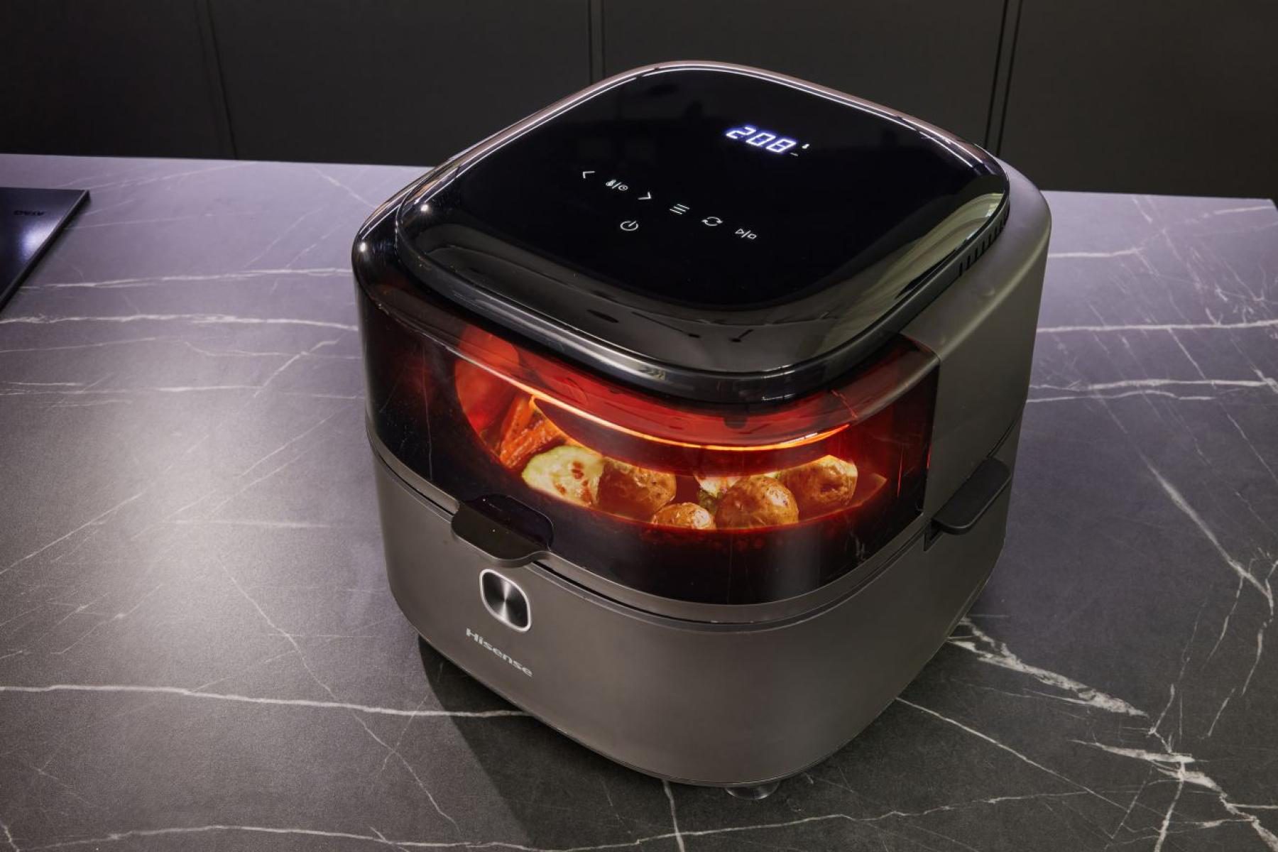HISENSE HAF1350DR air fryer automatikus keverőlapáttal, 6,7 literes kosárral – 10. kép