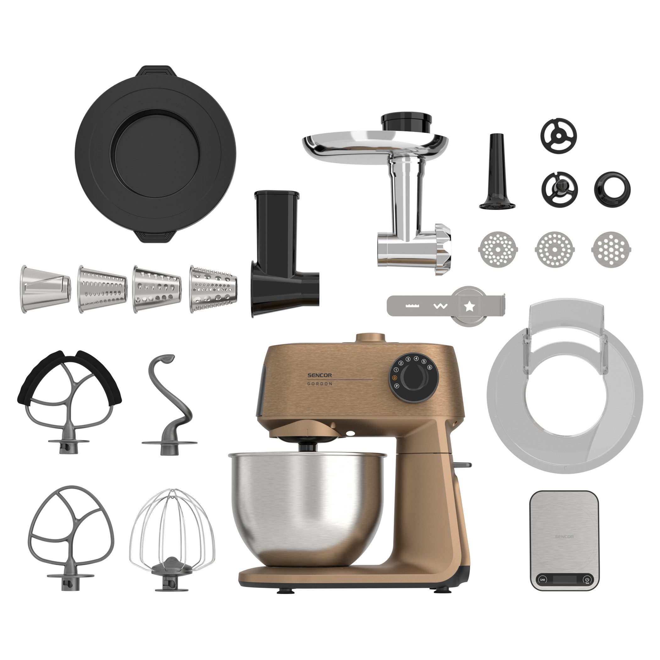 SENCOR STM 7630RS GORDON rozégold konyhai robotgép 1500 W teljesítménnyel – 13. kép
