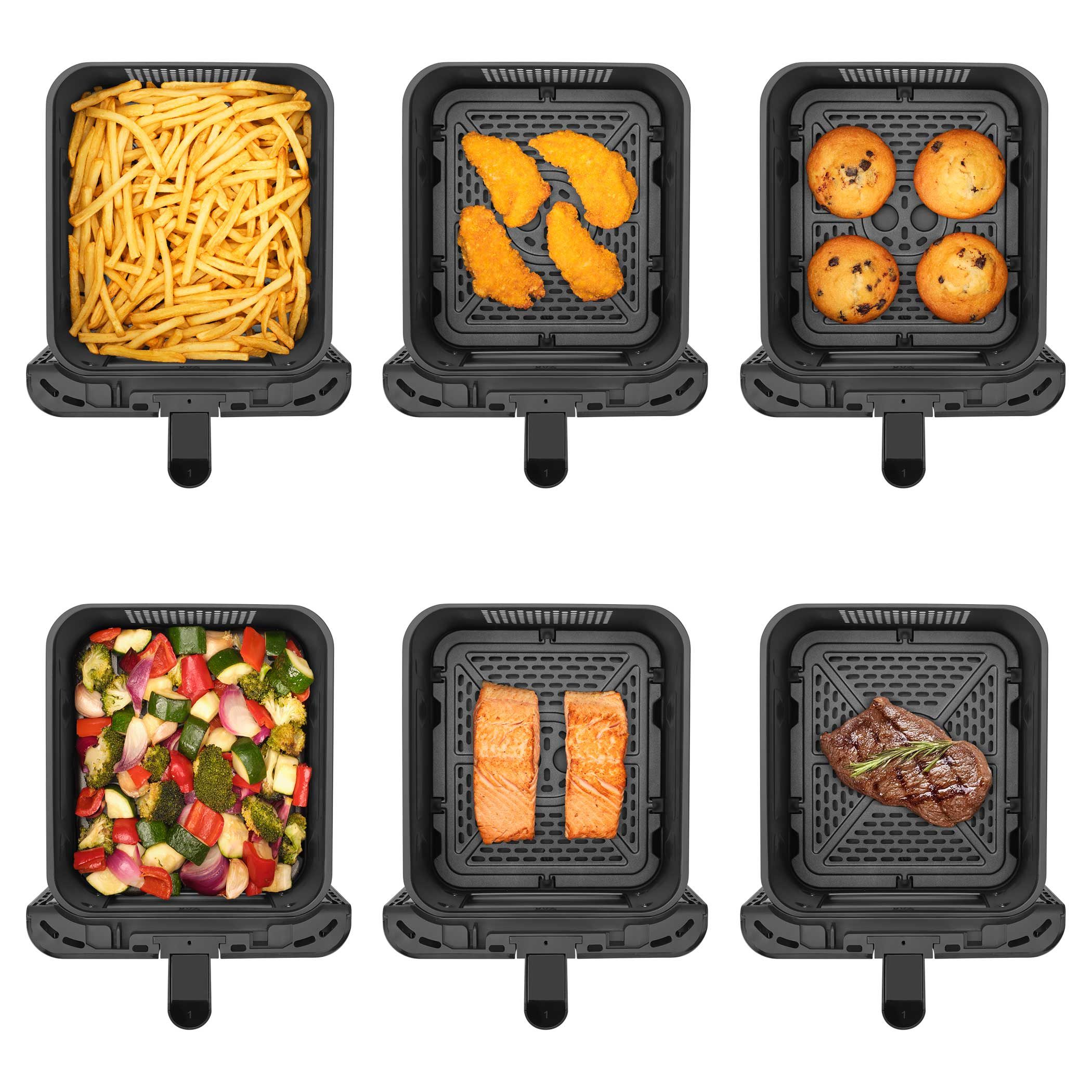 SENCOR SFR 1250BK dupla kosaras forrólevegős fritőz – 4. kép
