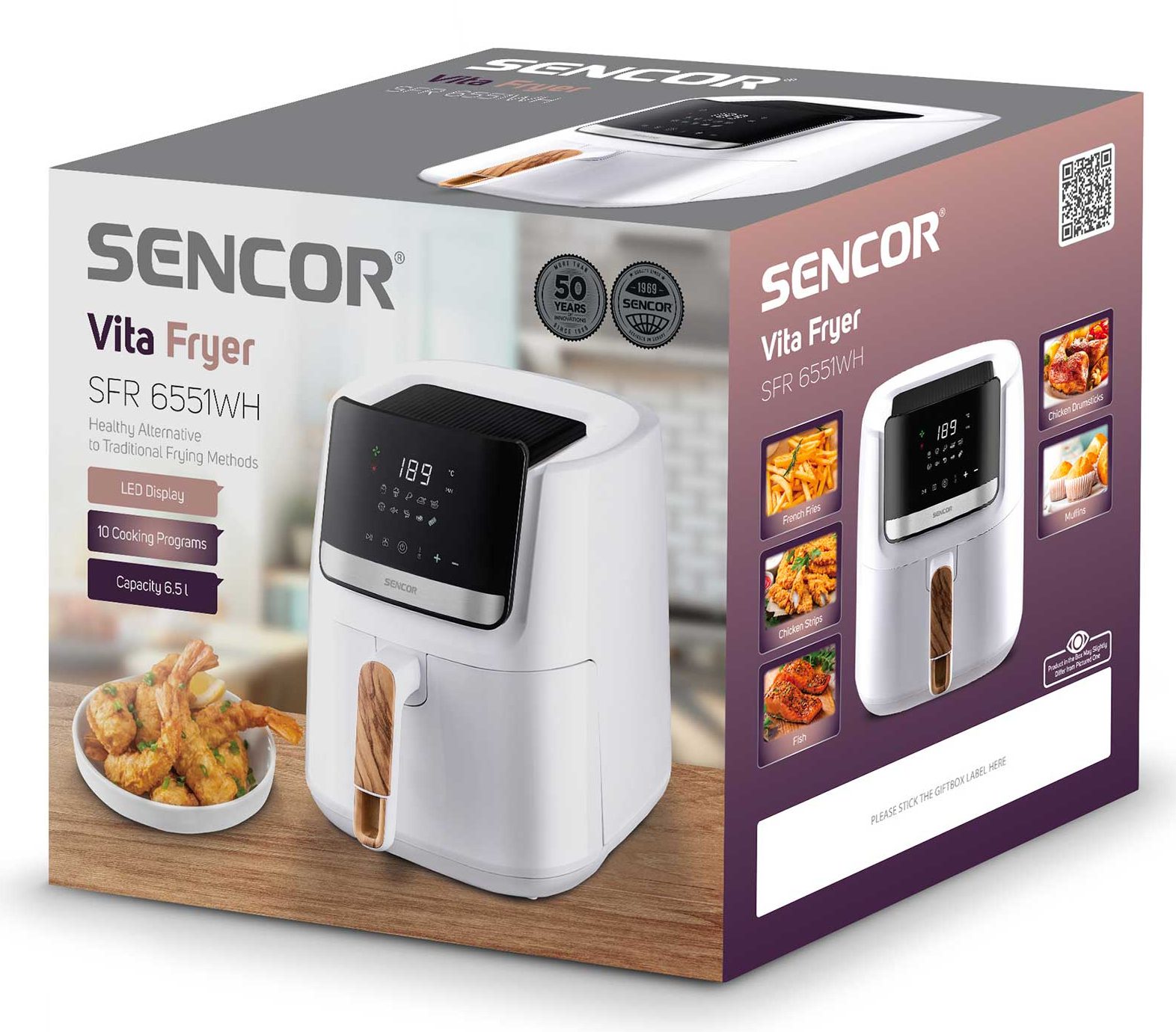 SENCOR SFR 6551WH-EUE3 6,5 literes forrólevegős fritőz – 10. kép