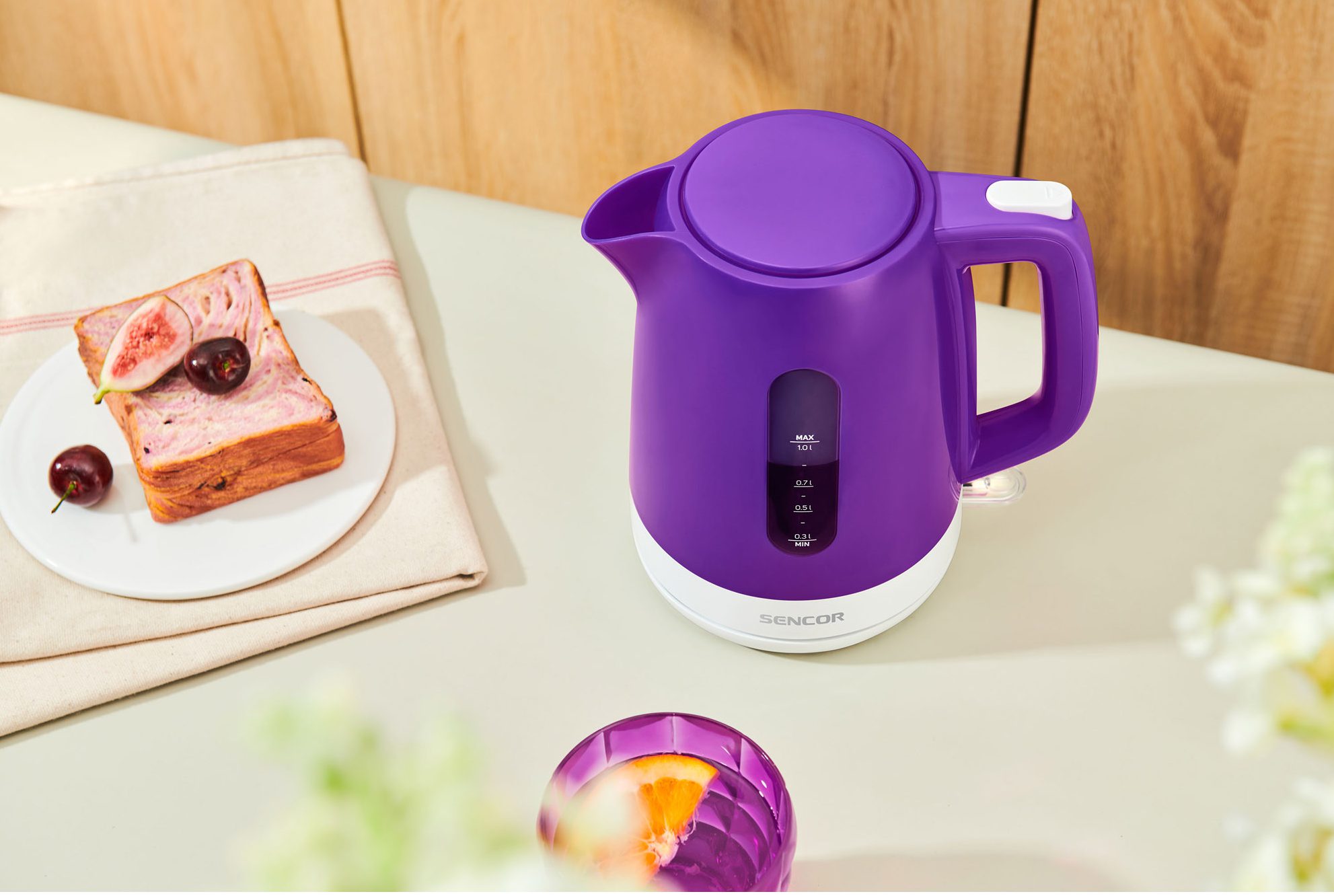 SENCOR SWK 1025VT 1 literes lila vízforraló 2200 W teljesítménnyel – 7. kép