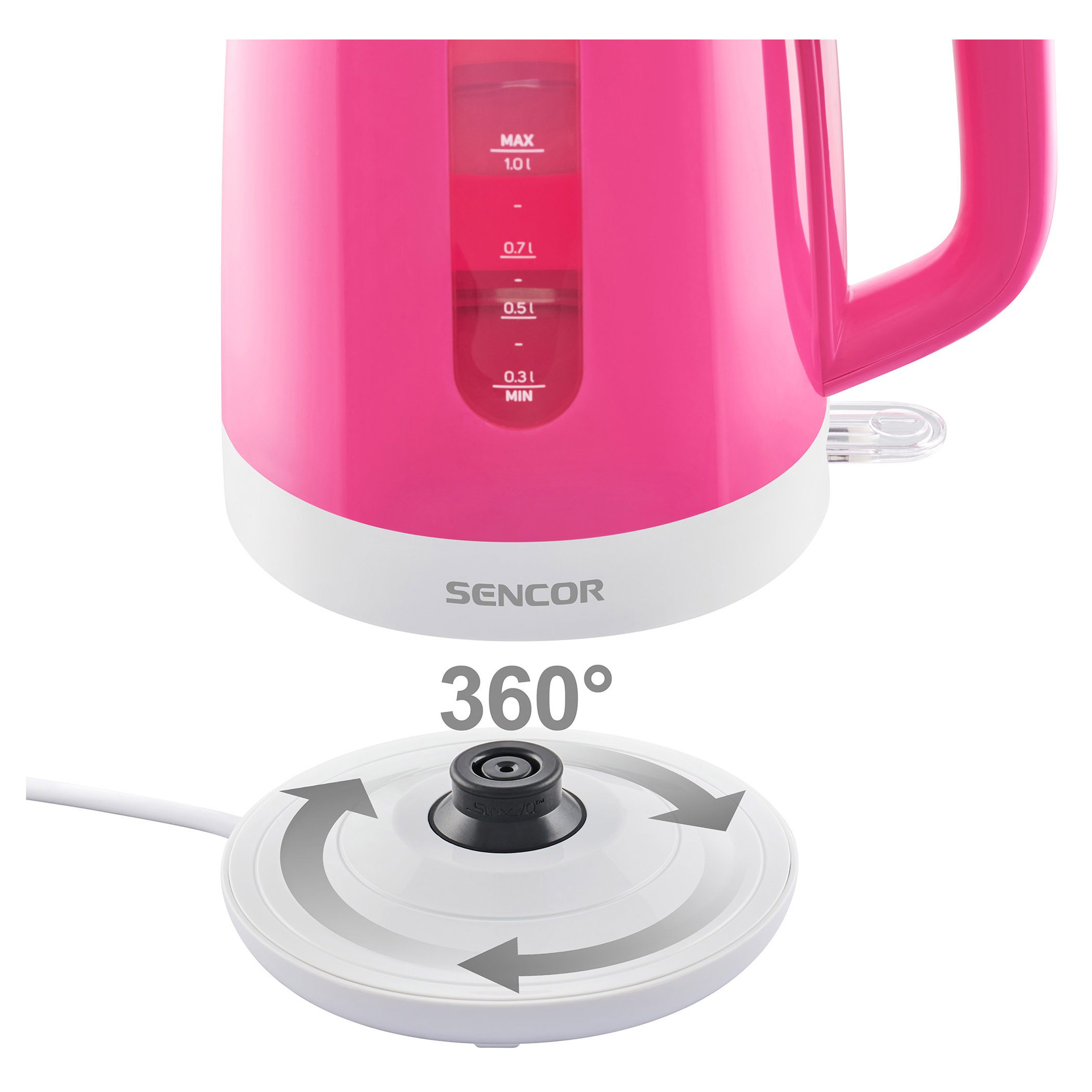 SENCOR SWK 1028RS 1 literes rózsaszín vízforraló – 4. kép