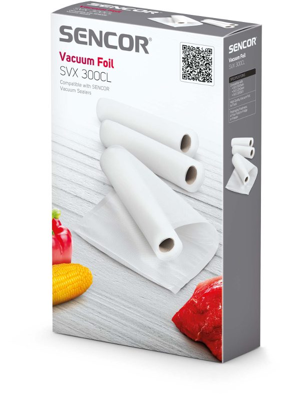 SENCOR SVX 300CL vákuumfólia, 3 db, fehér – 2. kép
