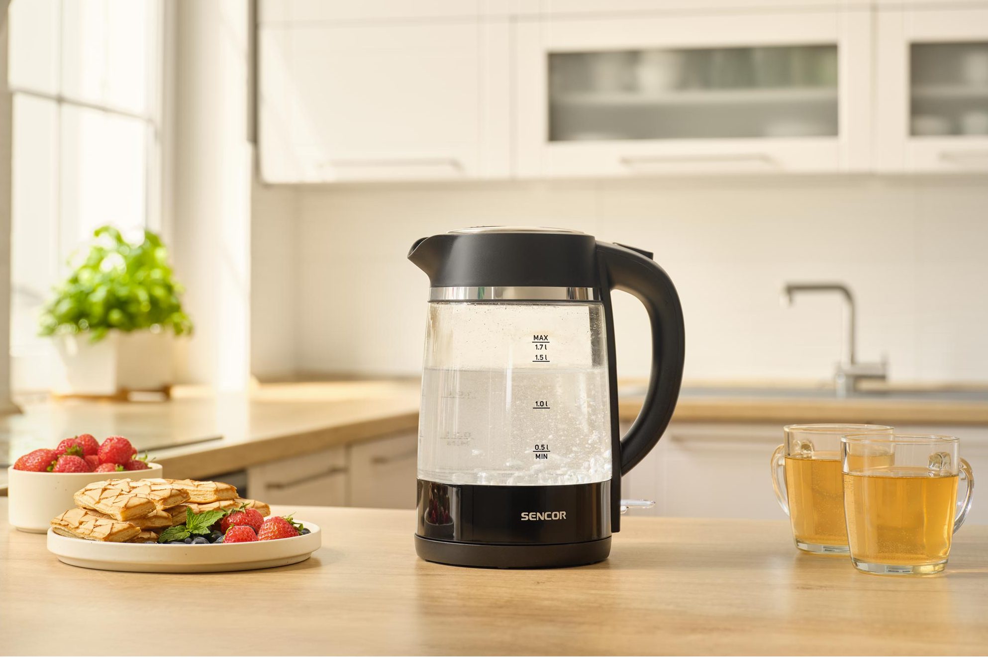 SENCOR SWK 2711BK üveg vízforraló, 1,7 l – 8. kép