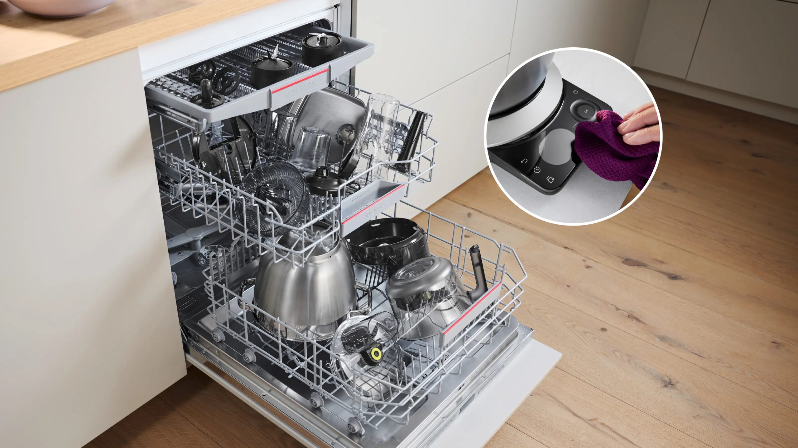 BOSCH MUMS8ZS60 Serie8 konyhai robotgép 6 literes nemesacél tállal, fekete/inox – 5. kép