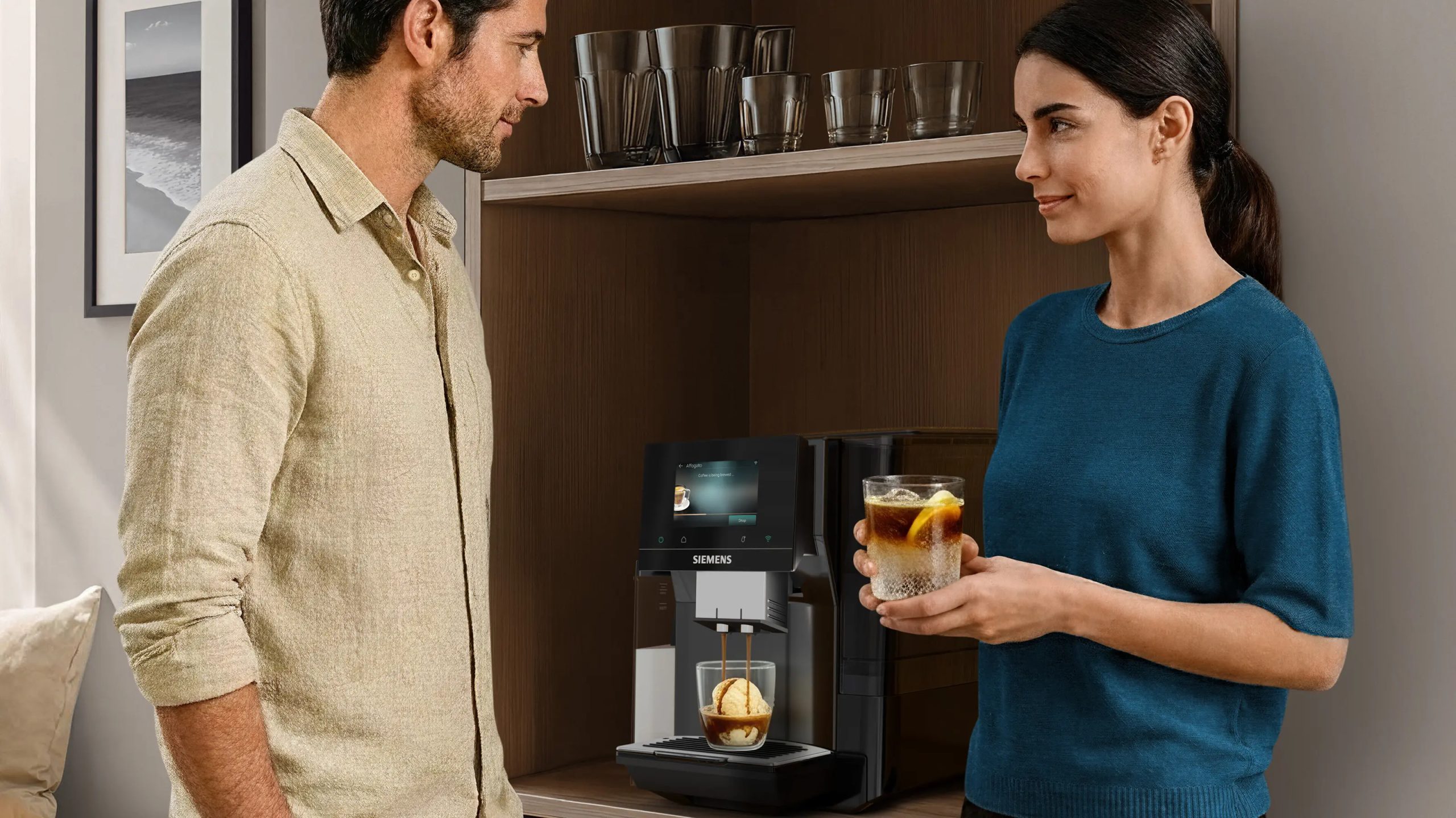 SIEMENS TQ725E03 automata kávéfőző integrált tejhabosítóval, fekete – 13. kép