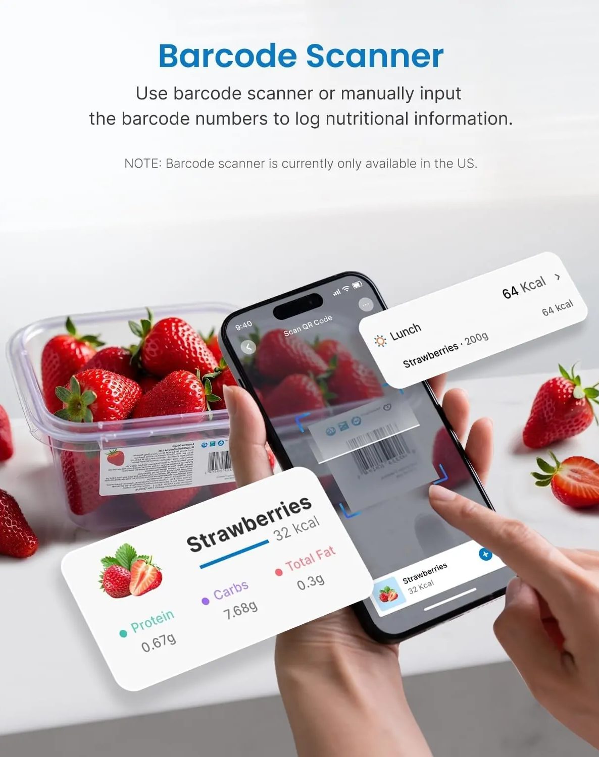 RENPHO Calibra 1L intelligens konyhai mérleg Bluetooth-kapcsolattal – 8. kép