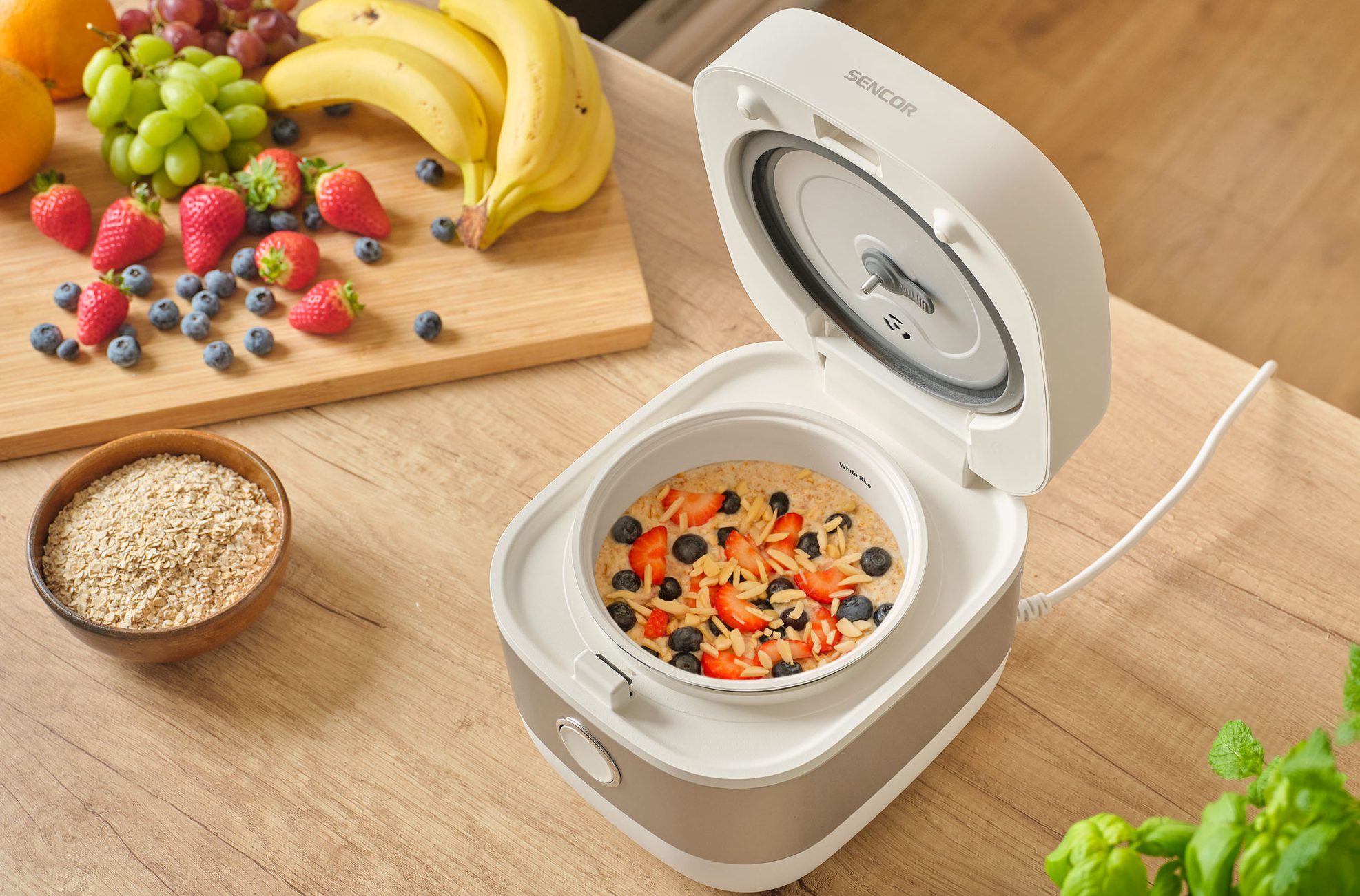 SENCOR SRM 1600WH digitális rizsfőző kerámia bevonatú edénnyel – 9. kép