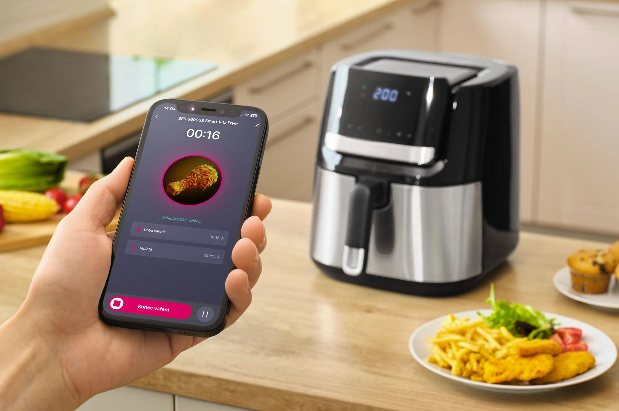 SENCOR SFR 6600SS-EUE3 intelligens forrólevegős sütő, 6,5 l – 12. kép