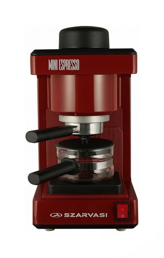 SZARVASI SZV 612/3 Mini Espresso kávéfőző, bordó, 6 adagos – 3. kép