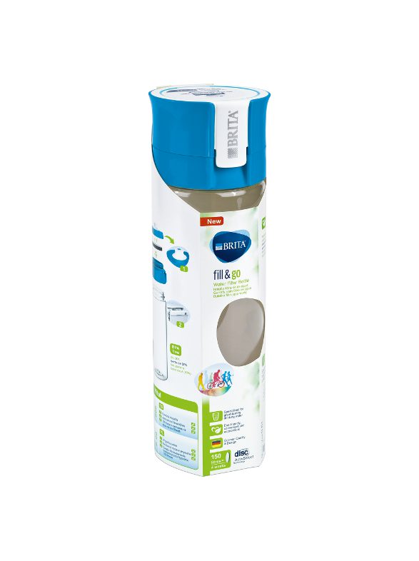 BRITA Fill&Go Vital 600 ml-es vízszűrős kulacs, kék – 3. kép