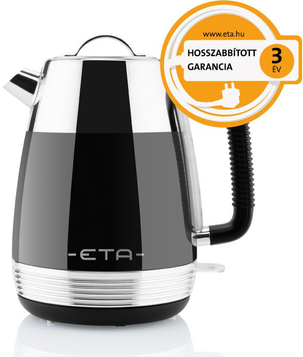 ETA 9186/20 Storio retro rozsdamentes acél vízforraló, fekete, 1,7 l – 2. kép