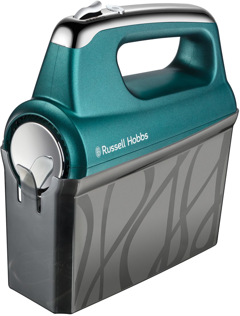 RUSSELL HOBBS 25891-56 Swirl türkiz kézi mixer Helix keverőfejekkel – 3. kép