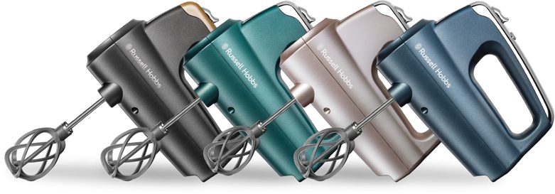 RUSSELL HOBBS 25892-56 Swirl füstkvarc kézi mixer Helix keverőfejekkel – 5. kép