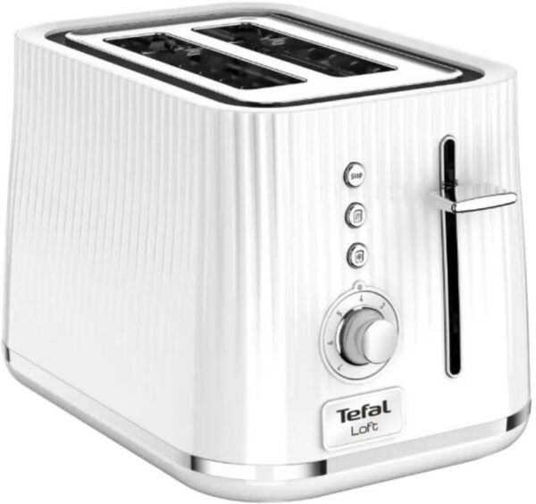 TEFAL TT761138 Loft fehér kenyérpirító 2 extra széles nyílással, 850 W