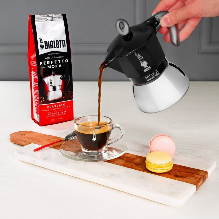 BIALETTI Moka Induction fekete kotyogós kávéfőző, 2 adagos – 4. kép