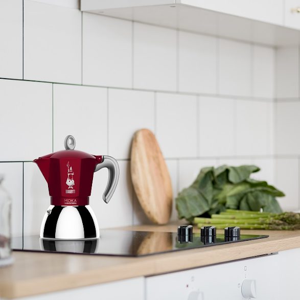 BIALETTI Moka Induction 2 adagos piros kotyogós kávéfőző – 2. kép