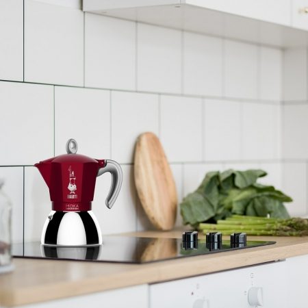 BIALETTI Moka Induction 2 adagos piros kotyogós kávéfőző – 4. kép