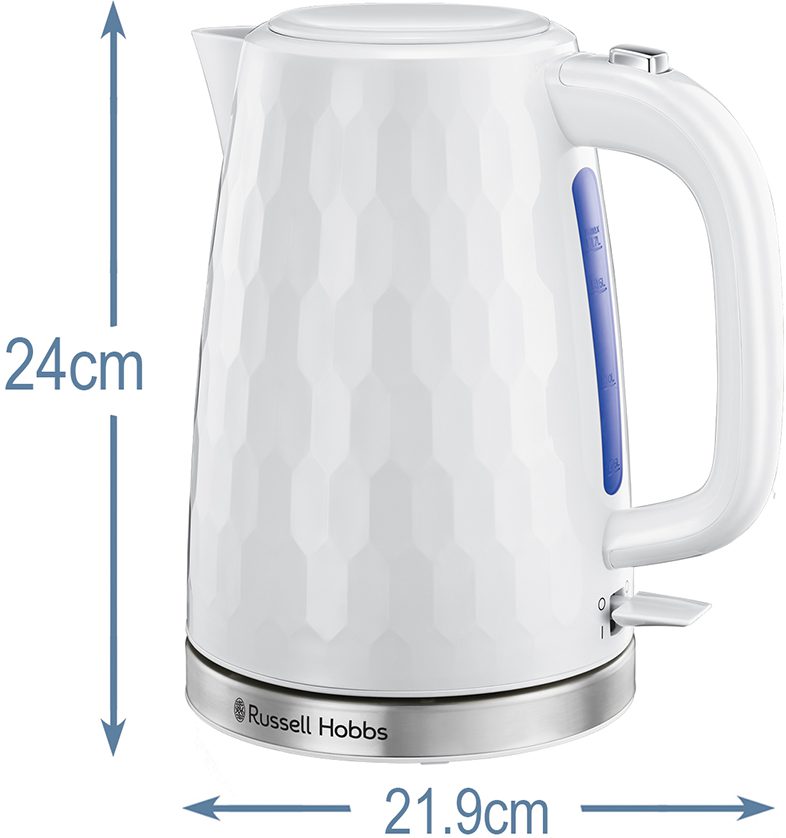 RUSSELL HOBBS 26050-70/RH Honeycomb fehér vízforraló, 1,7 l – 2. kép