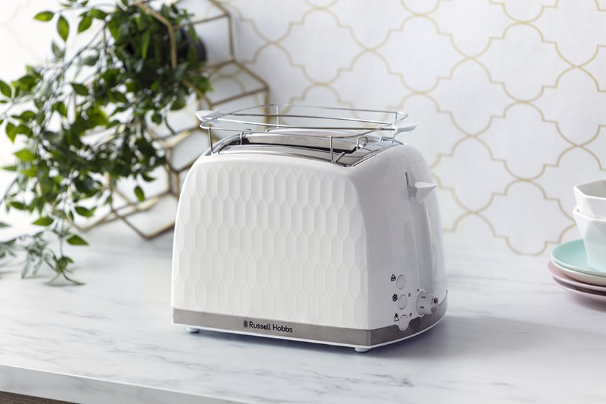 RUSSELL HOBBS 26060-56/RH Honeycomb két szeletes kenyérpirító, fehér – 8. kép