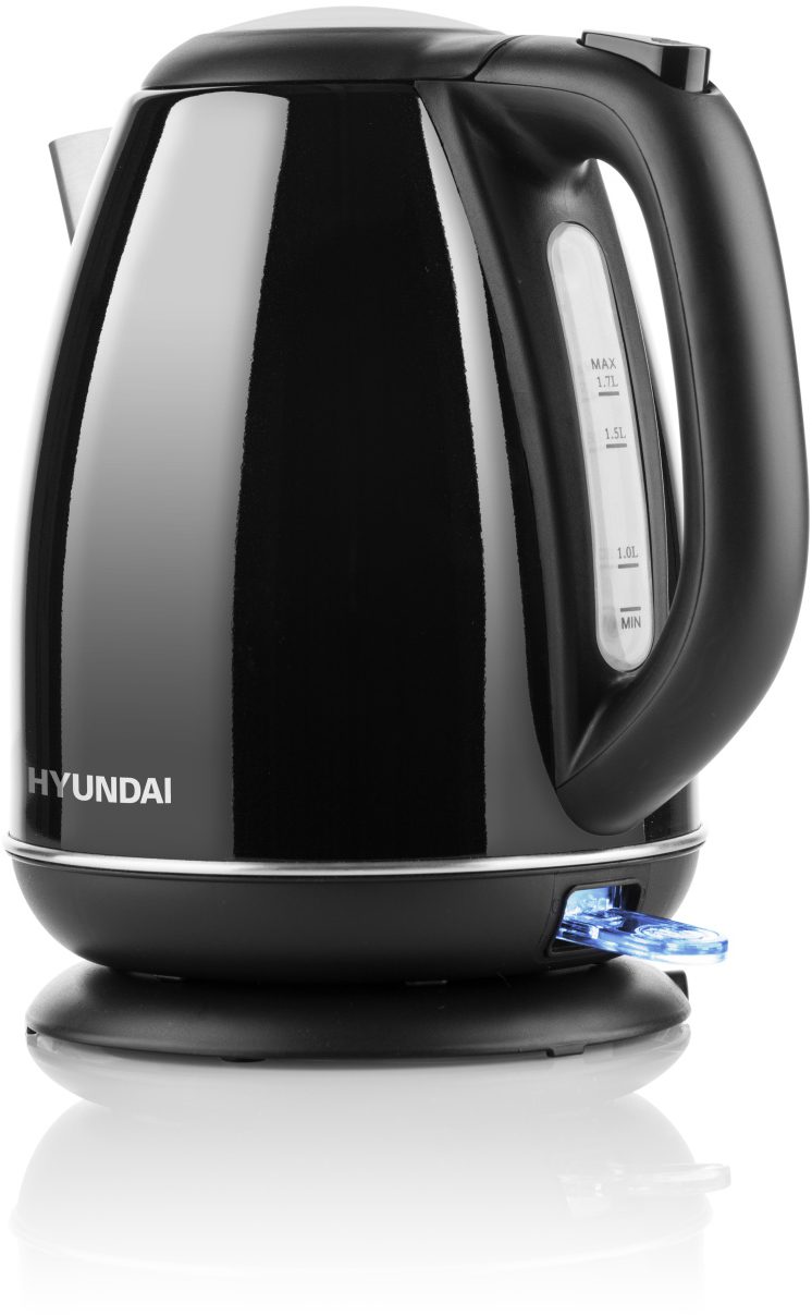 HYUNDAI VK302B fekete rozsdamentes acél vízforraló, 1,7 l – 4. kép