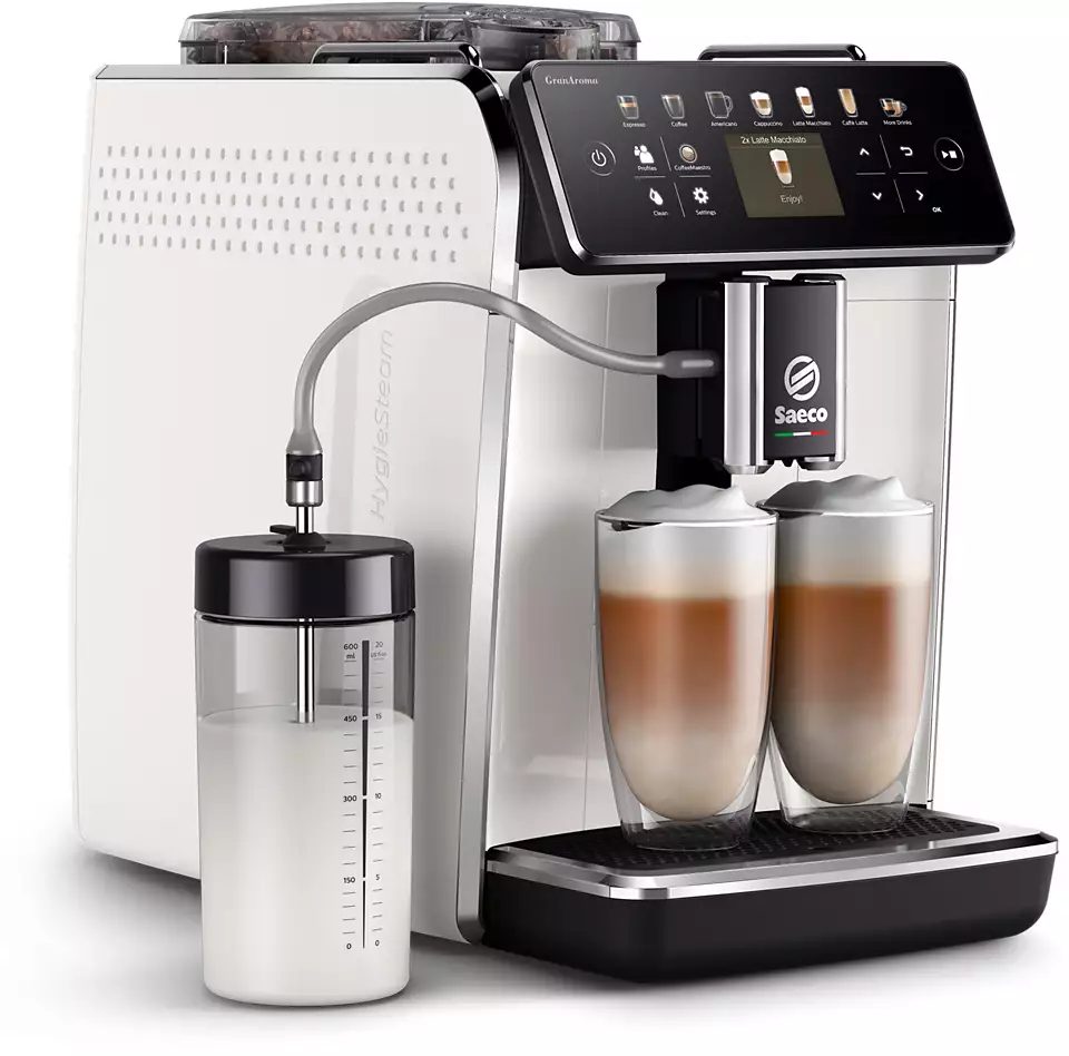 SAECO GranAroma SM6580/20 automata kávéfőző tejrendszerrel, fehér – 4. kép