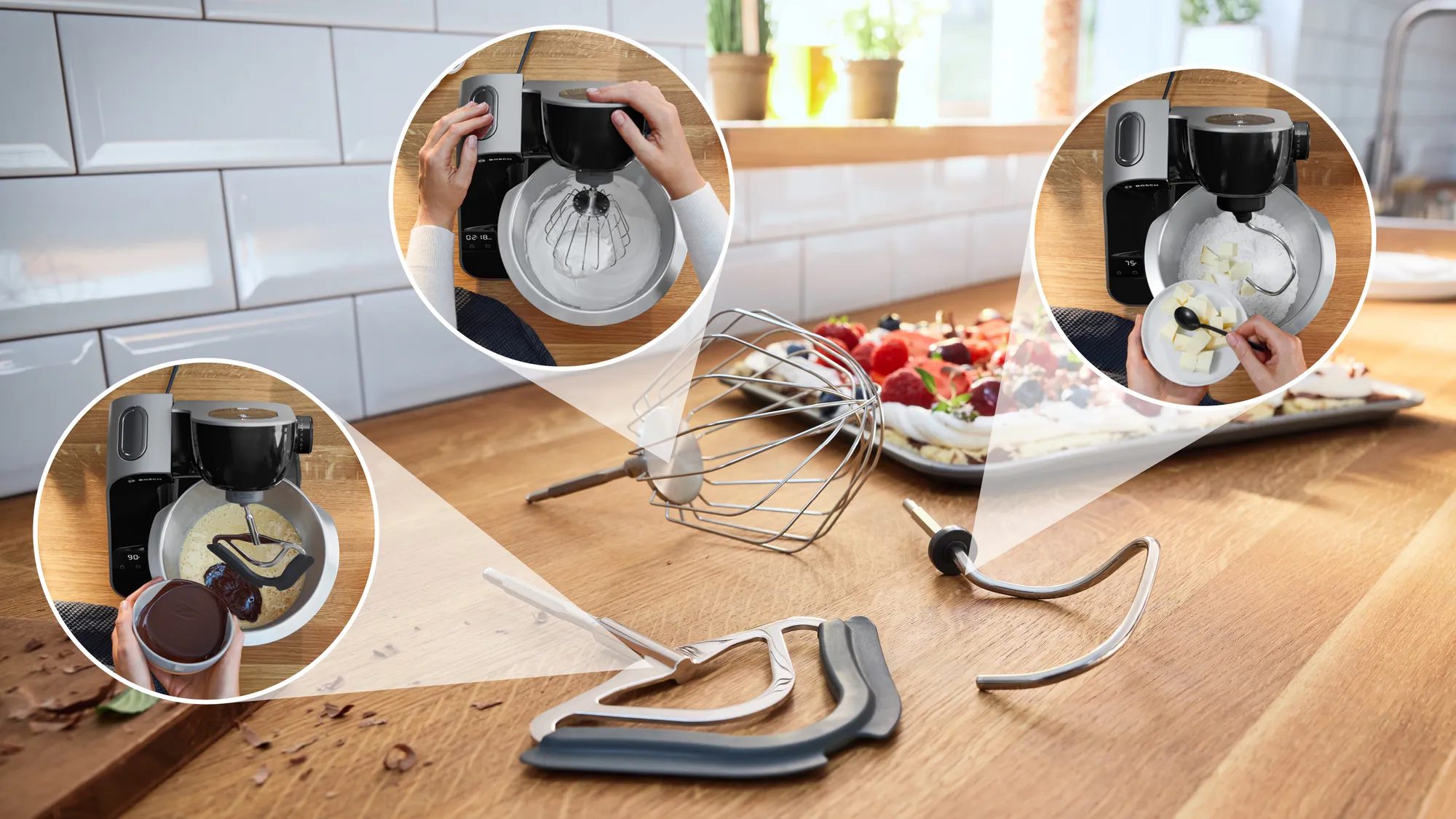 BOSCH MUM5XC4E konyhai robotgép beépített mérleggel és 3,9 literes nemesacél tállal – 4. kép