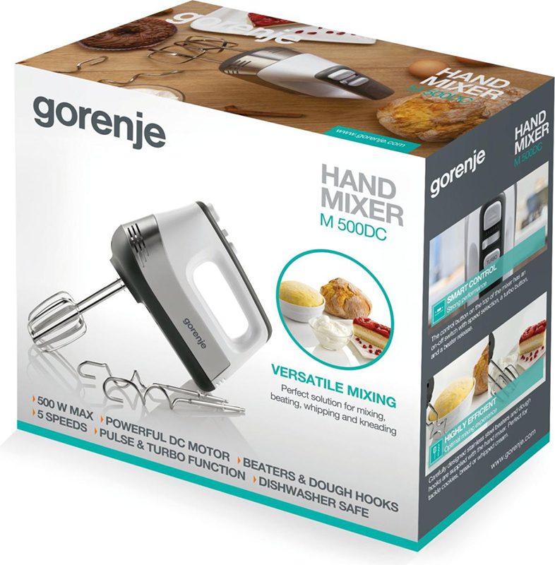 GORENJE M500DC kézi mixer 500 W-os DC motorral – 10. kép