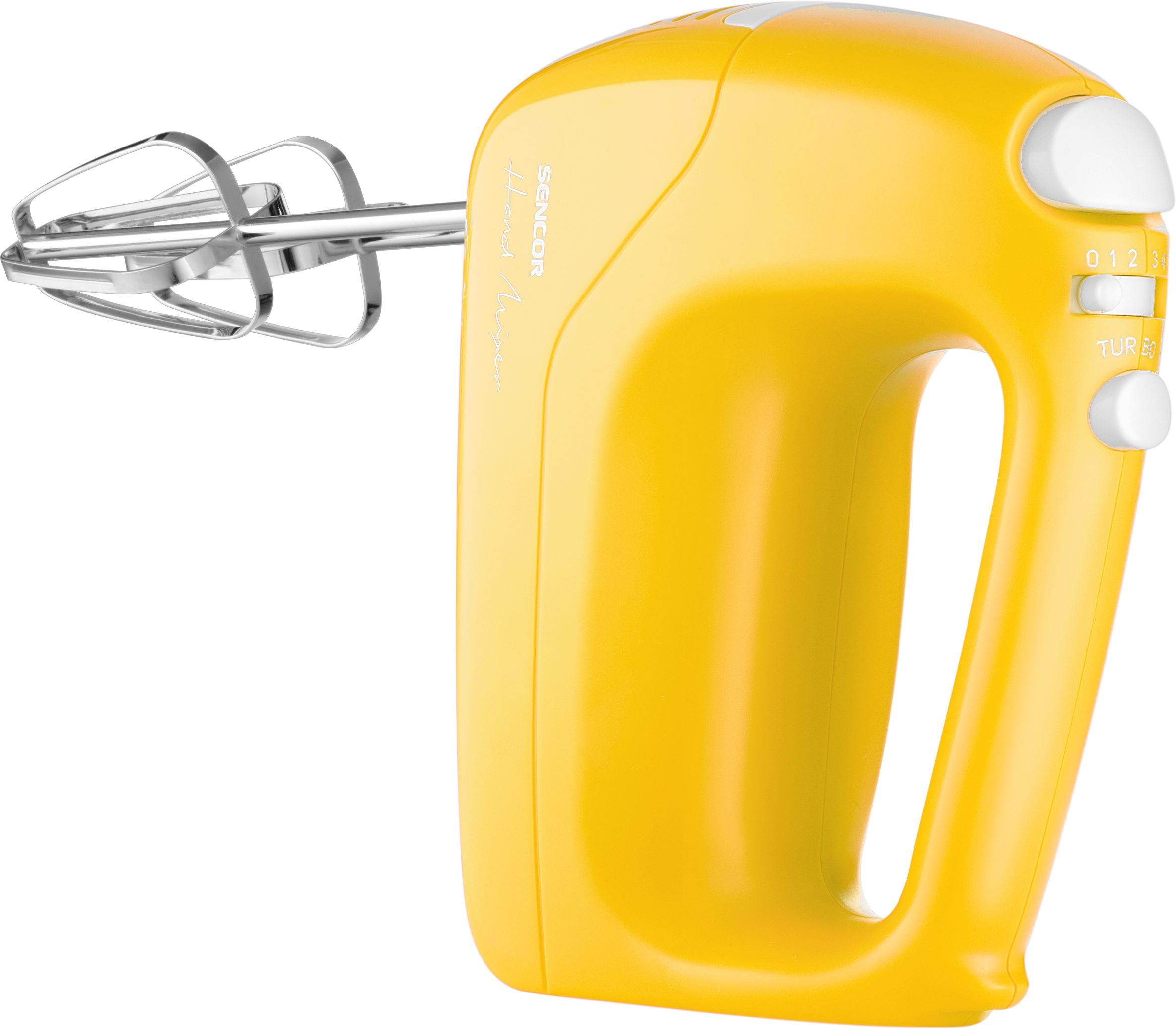 SENCOR SHM 5406YL 200 W-os kézi mixer turbó funkcióval, fehér-sárga – 3. kép