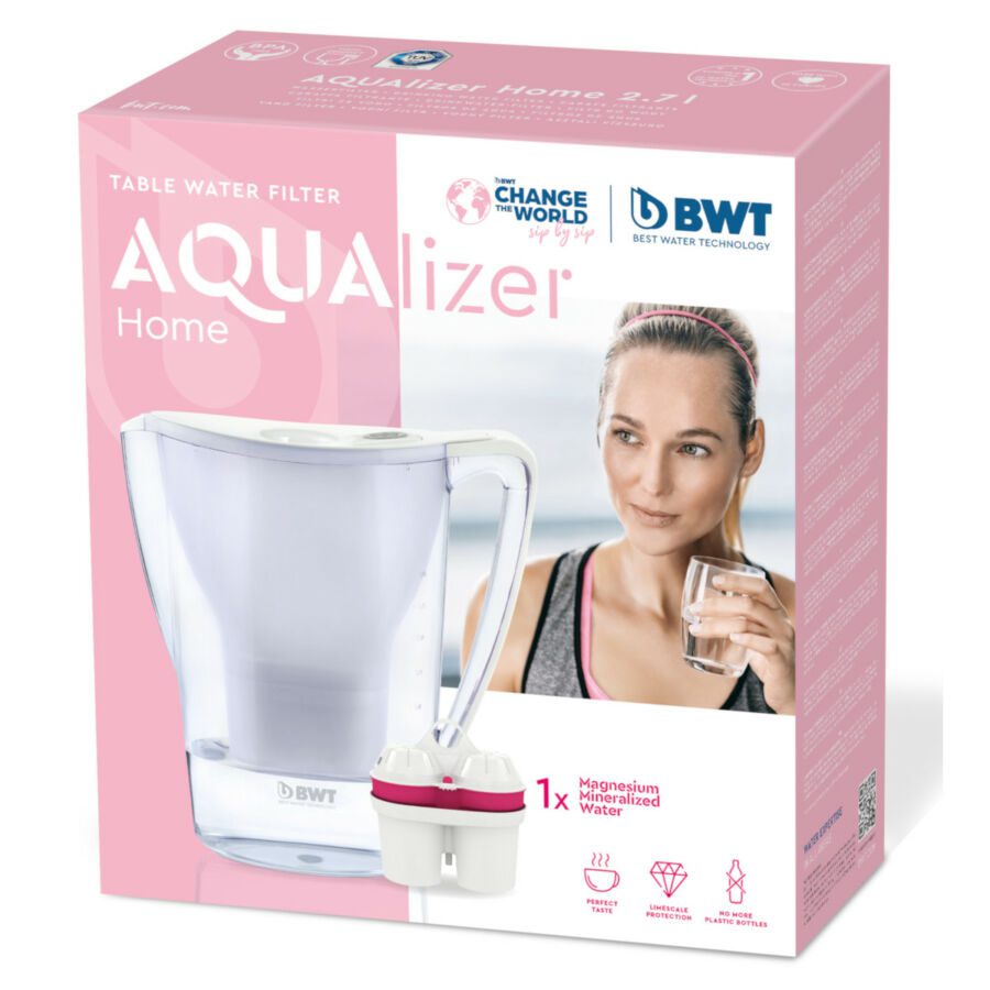 BWT 125557842 Aqualizer Home 2,7 literes vízszűrő kancsó, kék – 4. kép