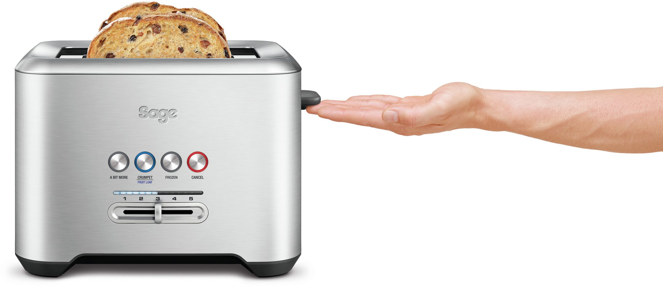 SAGE BTA720BSS kétrekeszes inox kenyérpirító – 4. kép