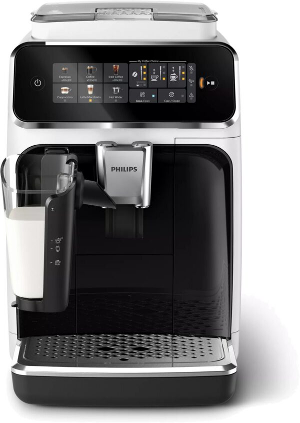 PHILIPS EP3343/50 Series 3300 LatteGo automata kávégép, 1450 W, fekete-fehér