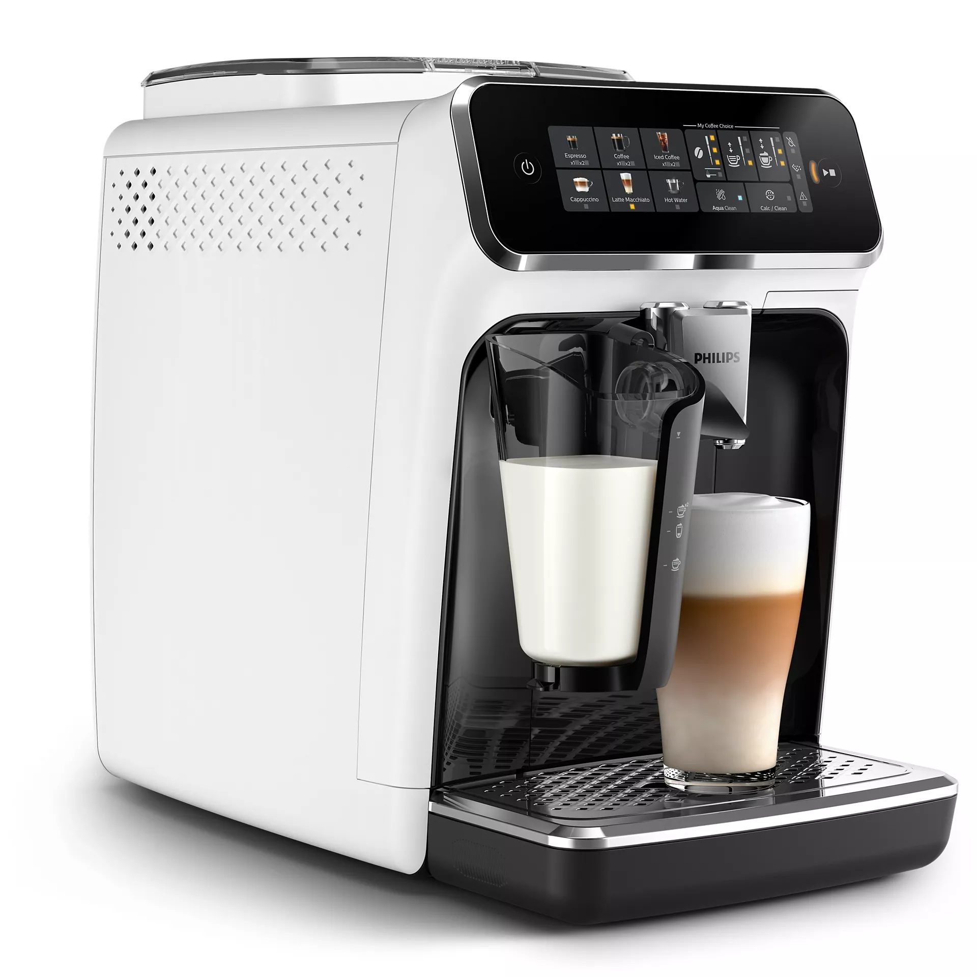 PHILIPS EP3343/50 Series 3300 LatteGo automata kávégép, 1450 W, fekete-fehér – 3. kép