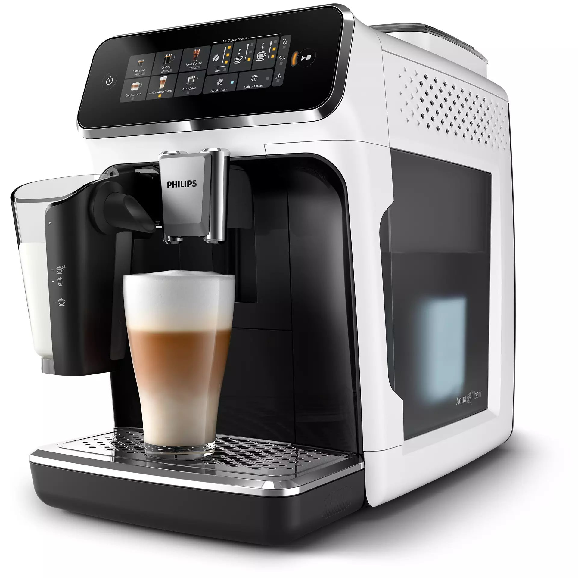 PHILIPS EP3343/50 Series 3300 LatteGo automata kávégép, 1450 W, fekete-fehér – 4. kép