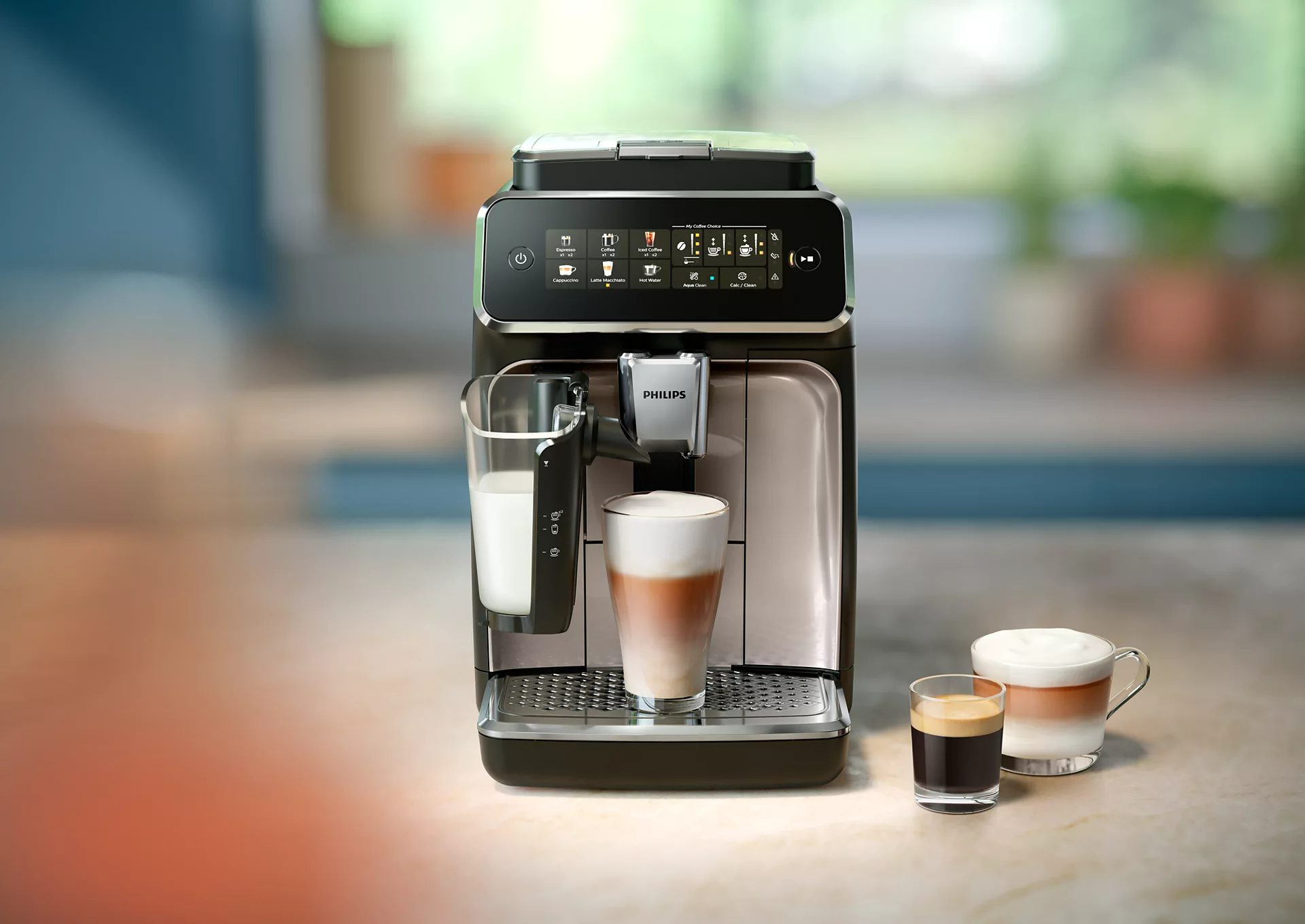 PHILIPS EP3343/50 Series 3300 LatteGo automata kávégép, 1450 W, fekete-fehér – 6. kép