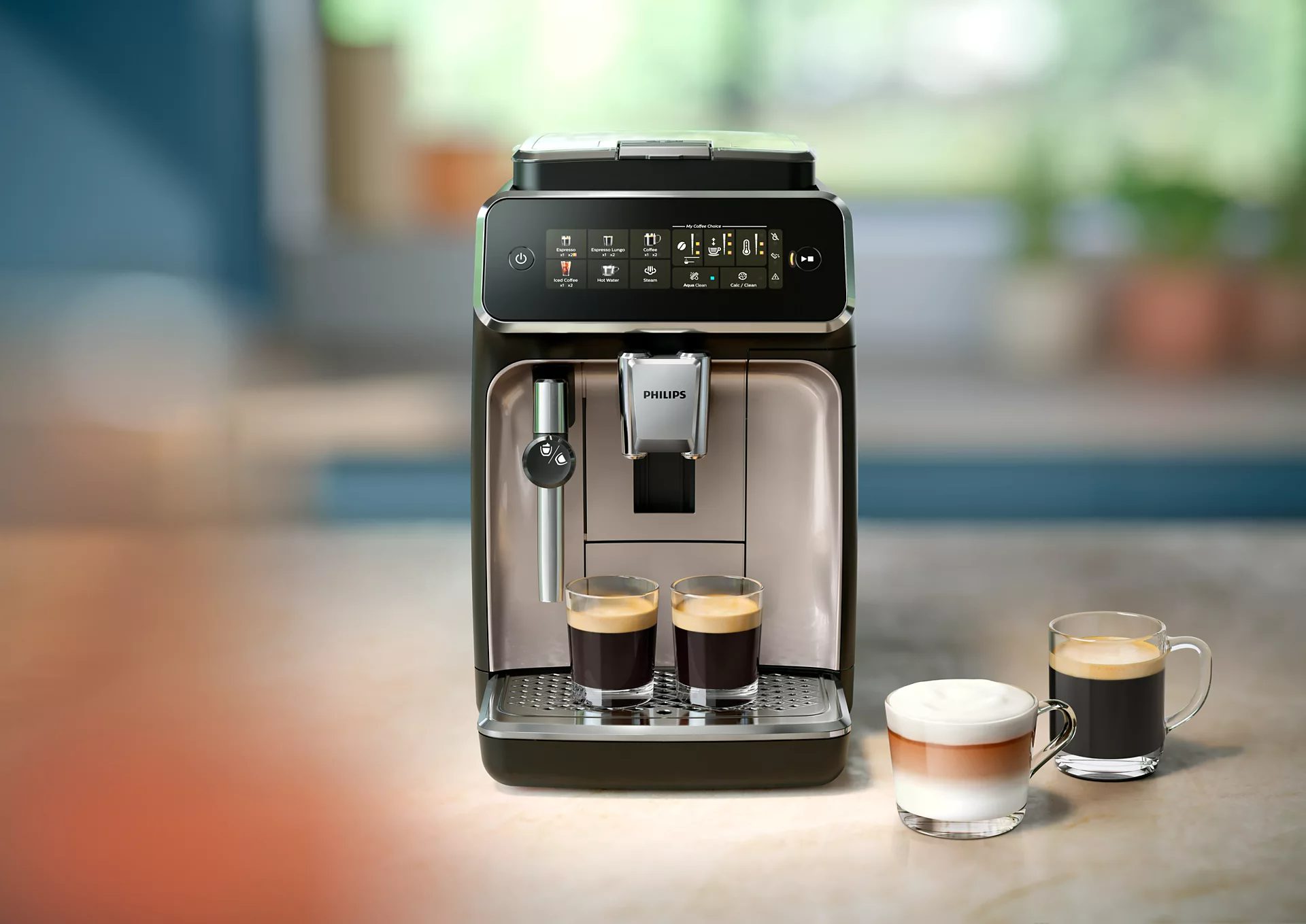PHILIPS EP3321/40 Series 3300 automata kávégép Panarello Plus tejhabosítóval, fekete – 6. kép