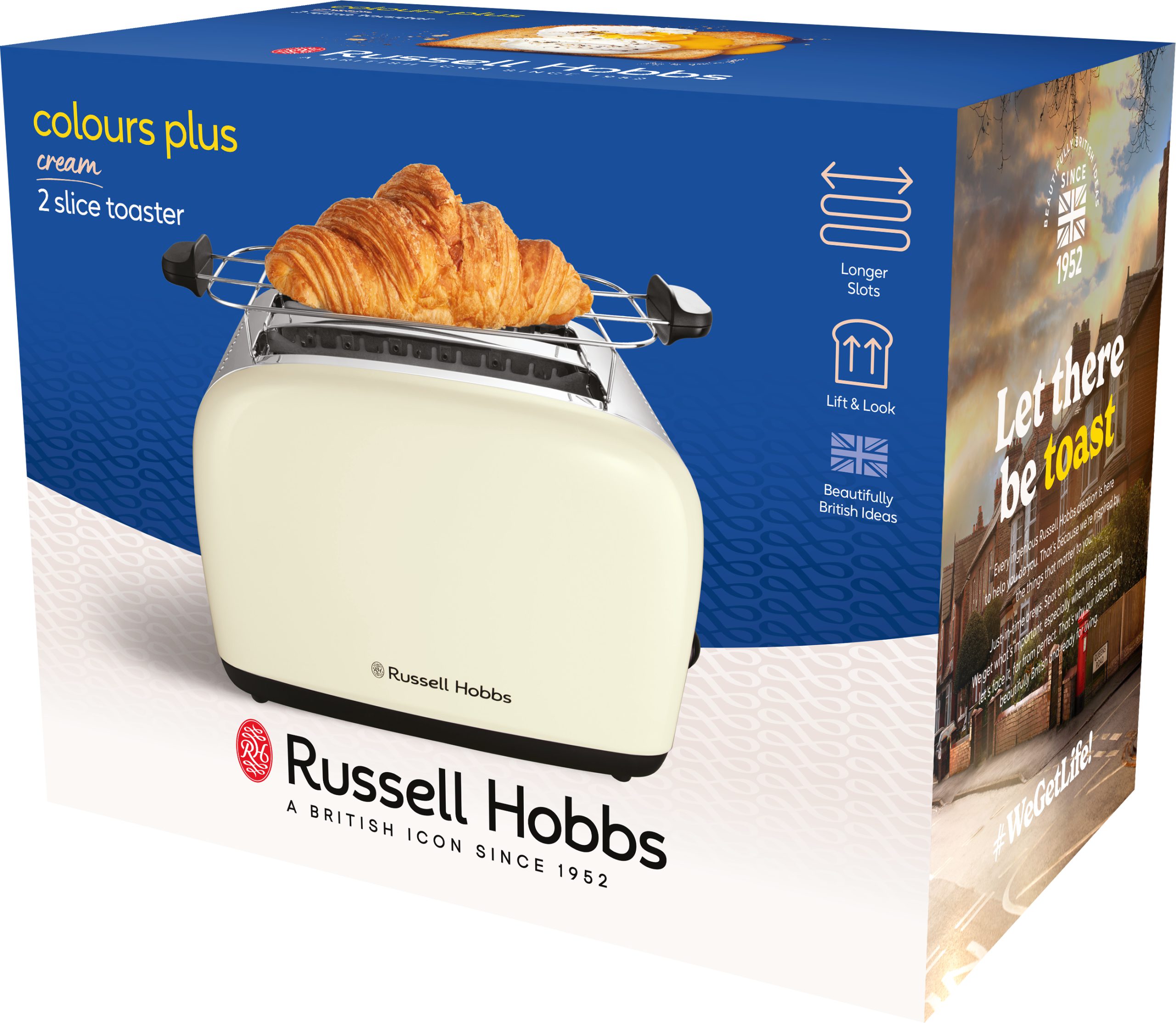 RUSSELL HOBBS 26551-56/RH Colours Plus Cream kétszeletes kenyérpirító, 1600 W – 10. kép