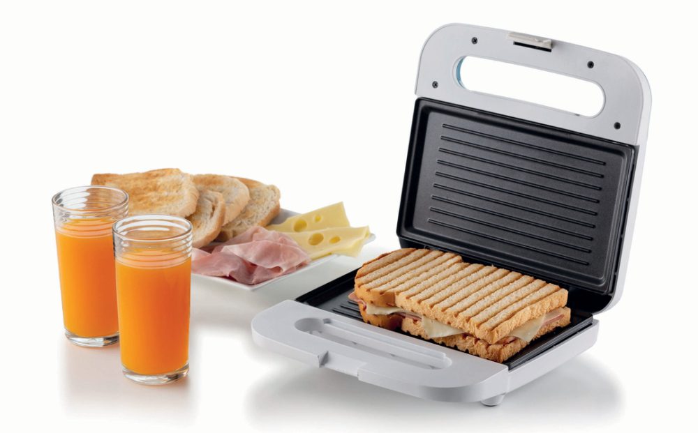 ARIETE 1971.WH Breakfast szendvicssütő tapadásmentes bevonattal, 750 W, fehér – 5. kép