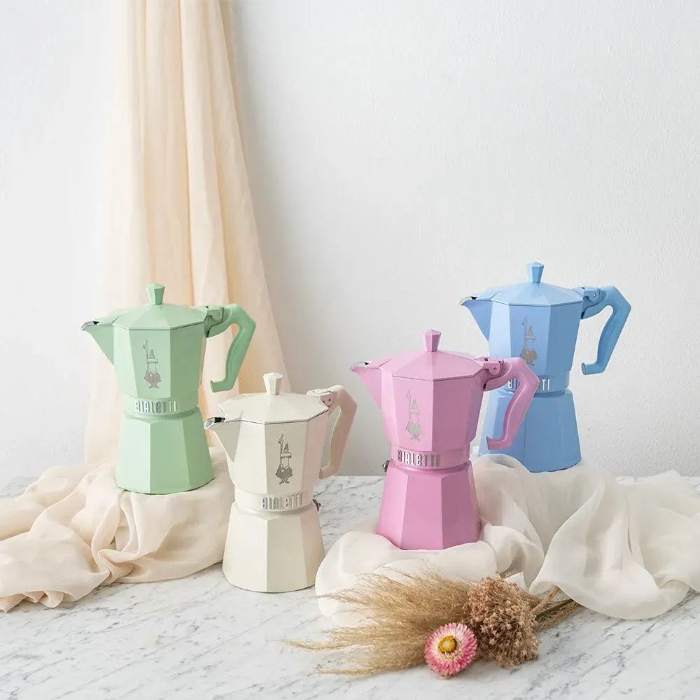 BIALETTI 9062 Moka Exclusive 6 adagos kék kotyogós kávéfőző – 2. kép