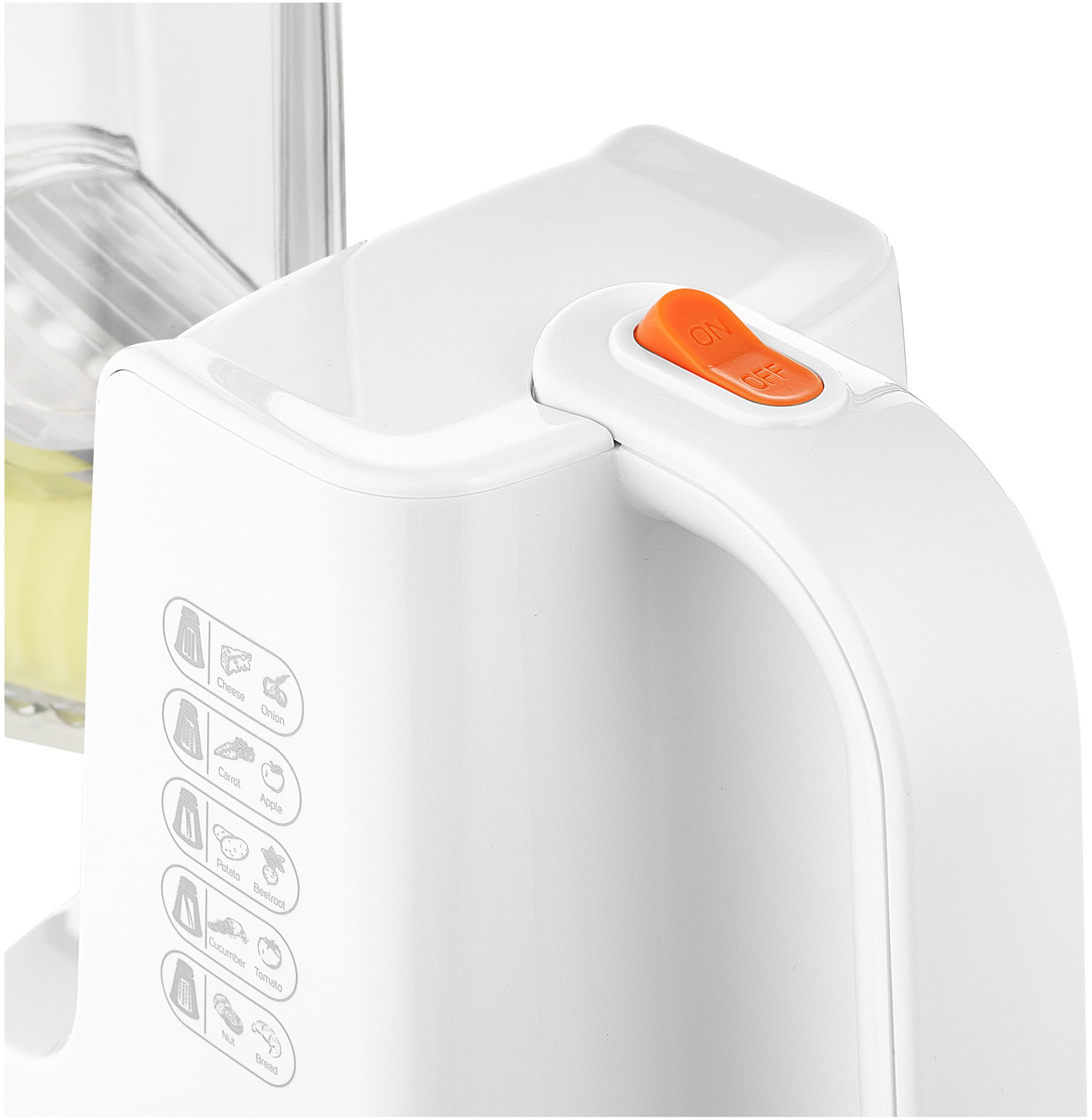 SENCOR SSG 4300WH elektromos szeletelő 5 fémbetéttel, fehér – 4. kép