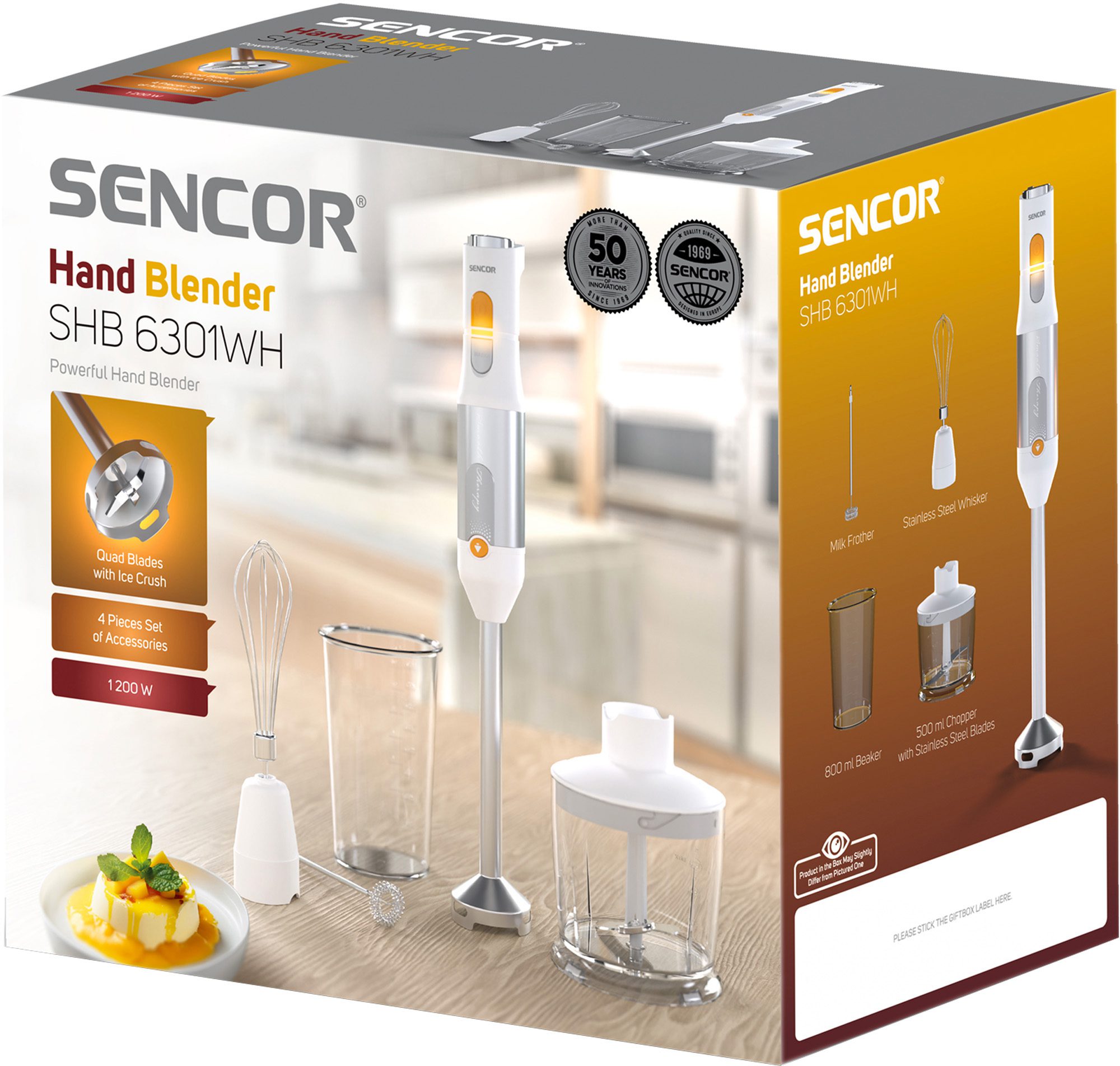 SENCOR SHB 6301WH 4 az 1-ben botmixer, fehér – 3. kép