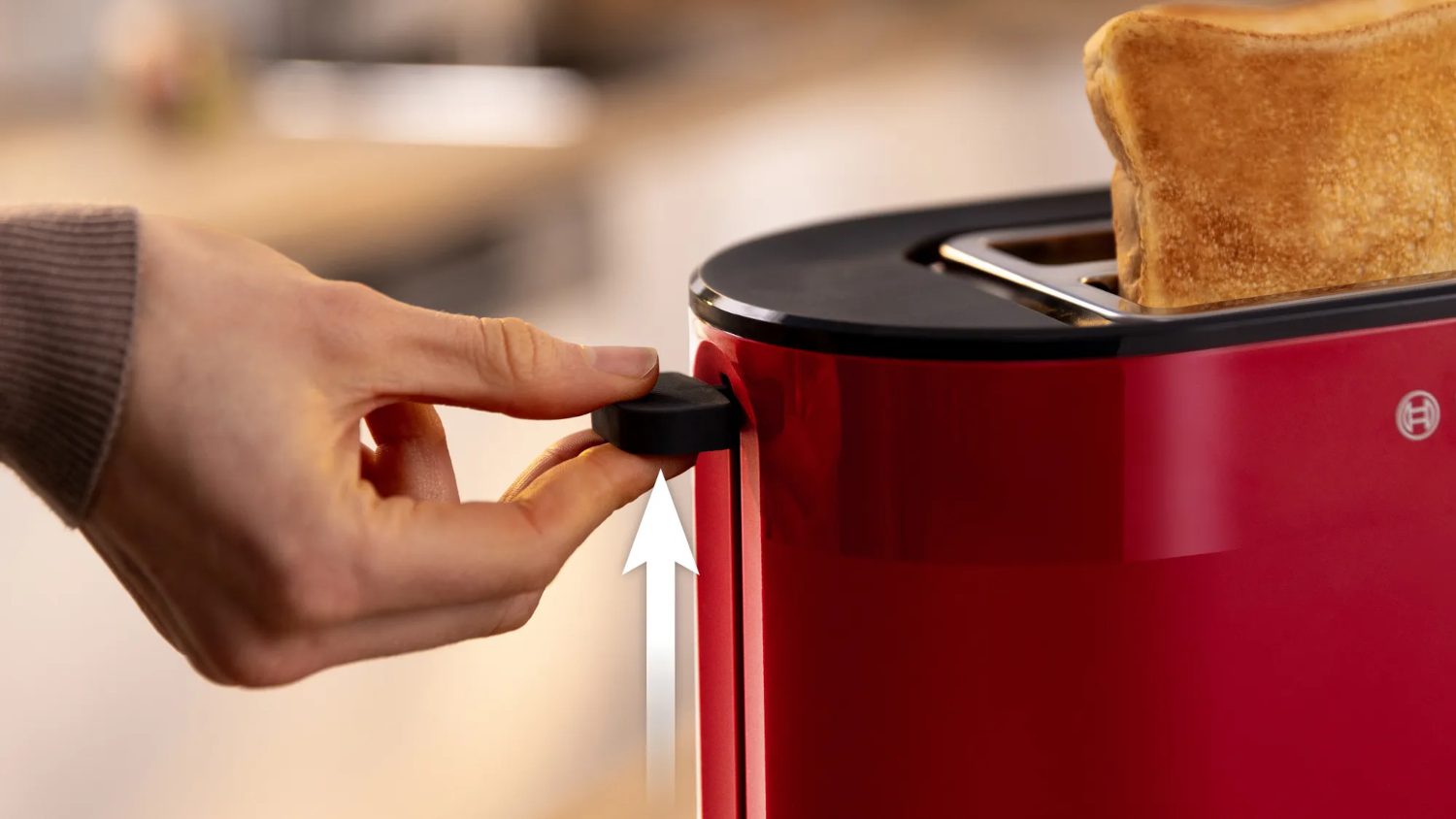 BOSCH TAT2M124 MyMoment kenyérpirító, 2 szeletes, 950 W, piros – 3. kép