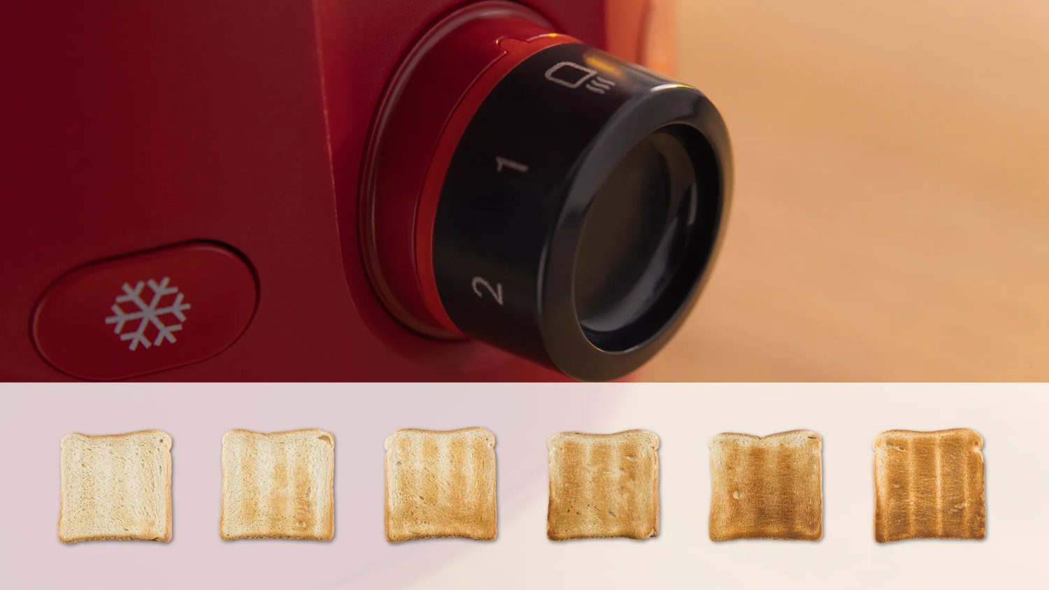 BOSCH TAT2M124 MyMoment kenyérpirító, 2 szeletes, 950 W, piros – 4. kép