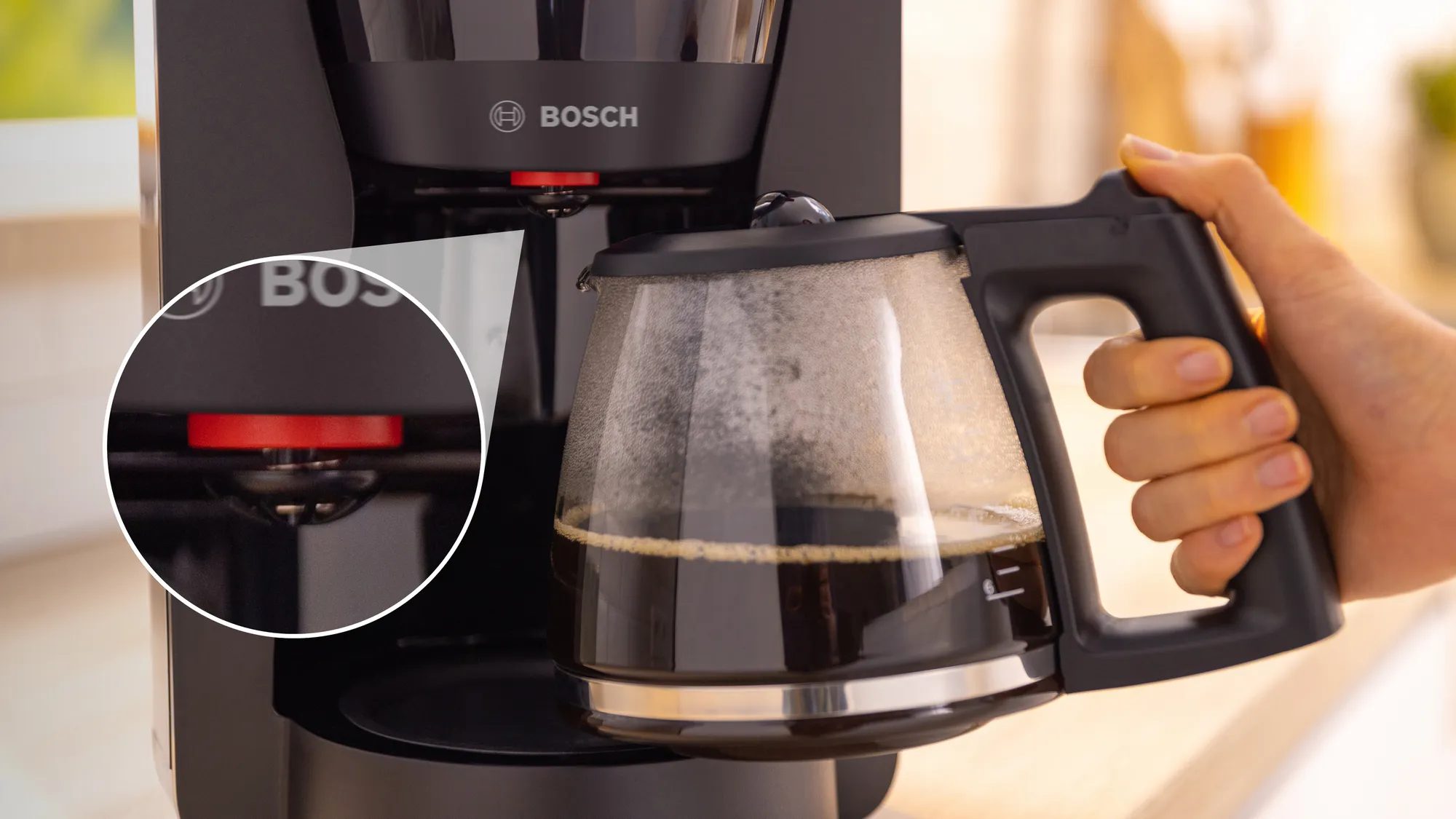 BOSCH TKA2M113 MyMoment filteres kávéfőző üvegkancsóval, fekete – 6. kép