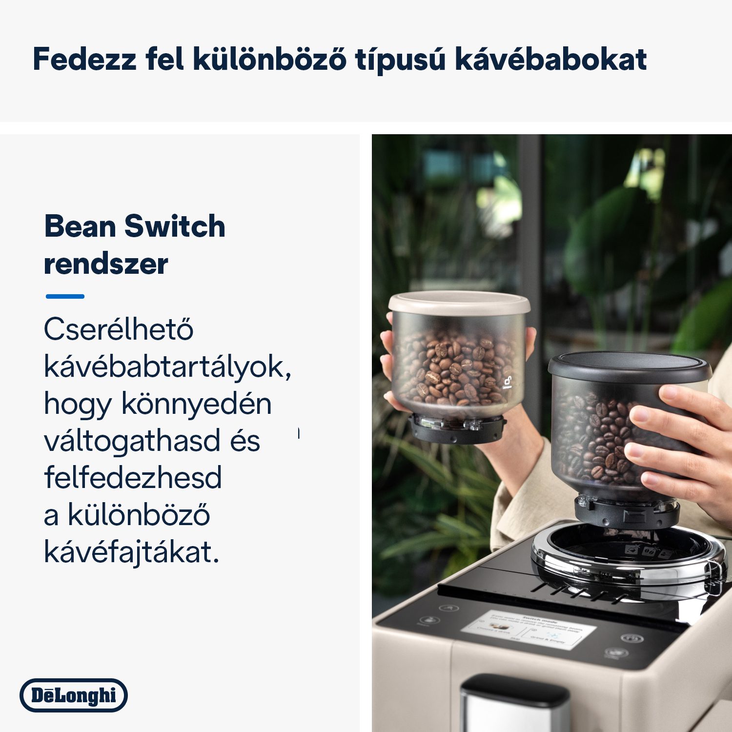 DE-LONGHI Rivelia EXAM440.55.BG automata kávéfőző tejtartállyal, bézs – 6. kép