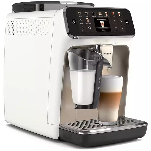 PHILIPS EP5543/90 5500 LatteGo automata kávégép 20 recepttel, fehér-krómozott kivitelben – 4. kép
