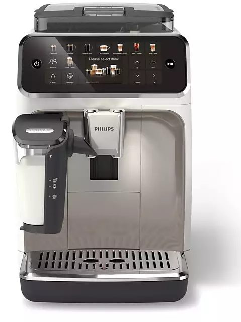 PHILIPS EP5543/90 5500 LatteGo automata kávégép 20 recepttel, fehér-krómozott kivitelben – 5. kép