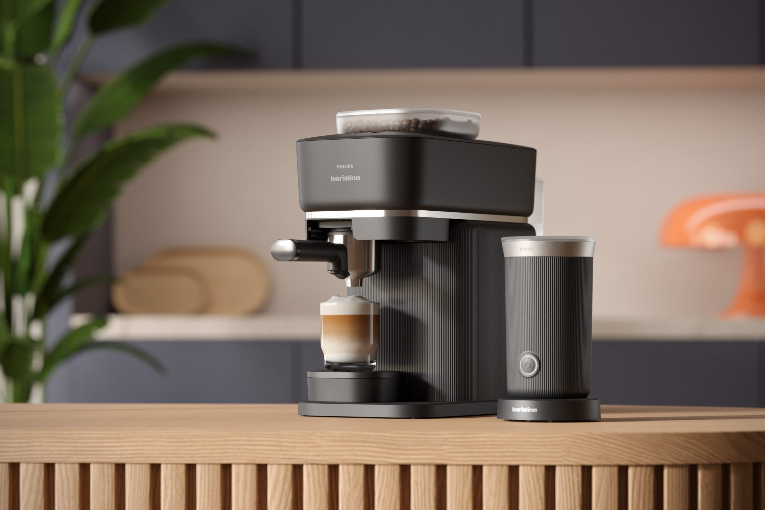 PHILIPS BAR300/60 Baristina automata eszpresszógép fekete portafilterrel – 3. kép